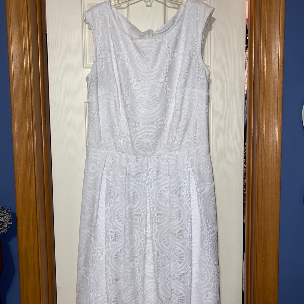 White lace dress